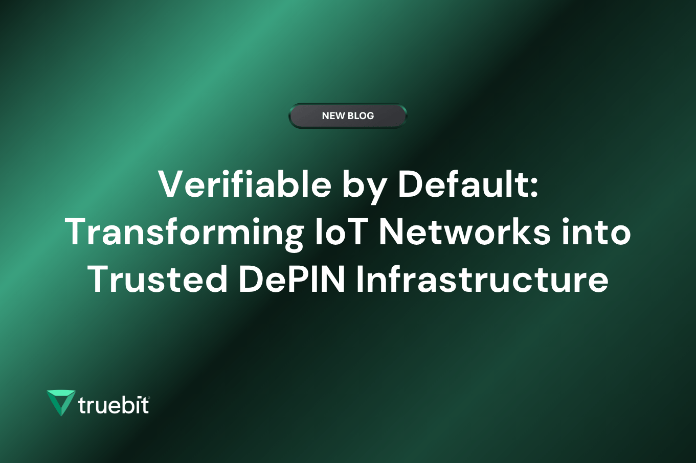 Verifiable by Default: Transforming IoT Networks into Trusted DePIN Infrastructure